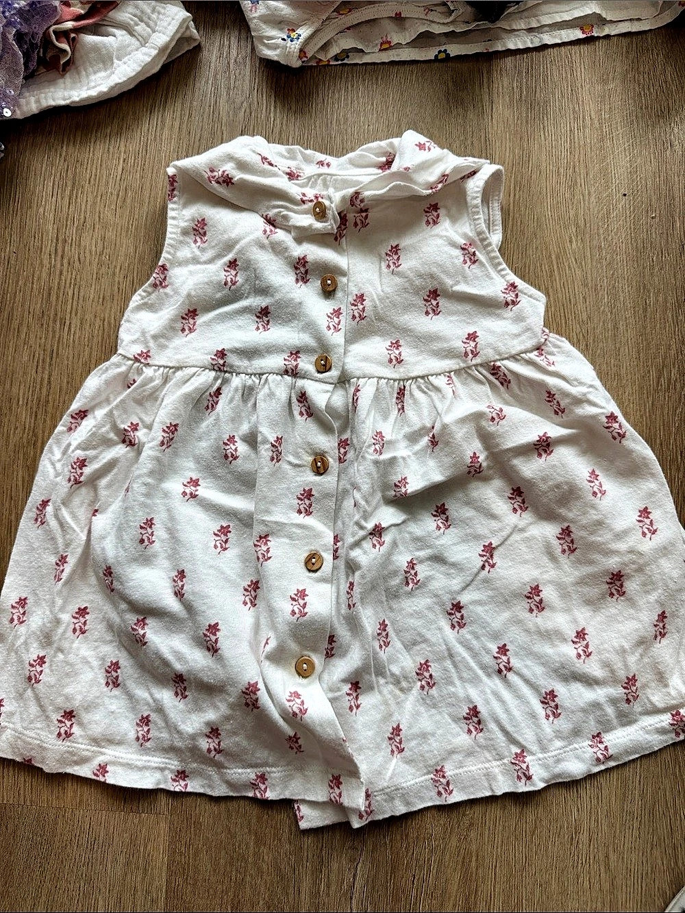 snug Floral Casual Dress Baby 18M White & Pink